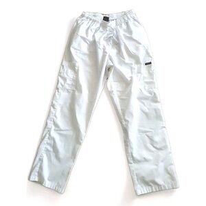 DAGACCI White Cargo Pants XL Elastic Waist Utility Pants